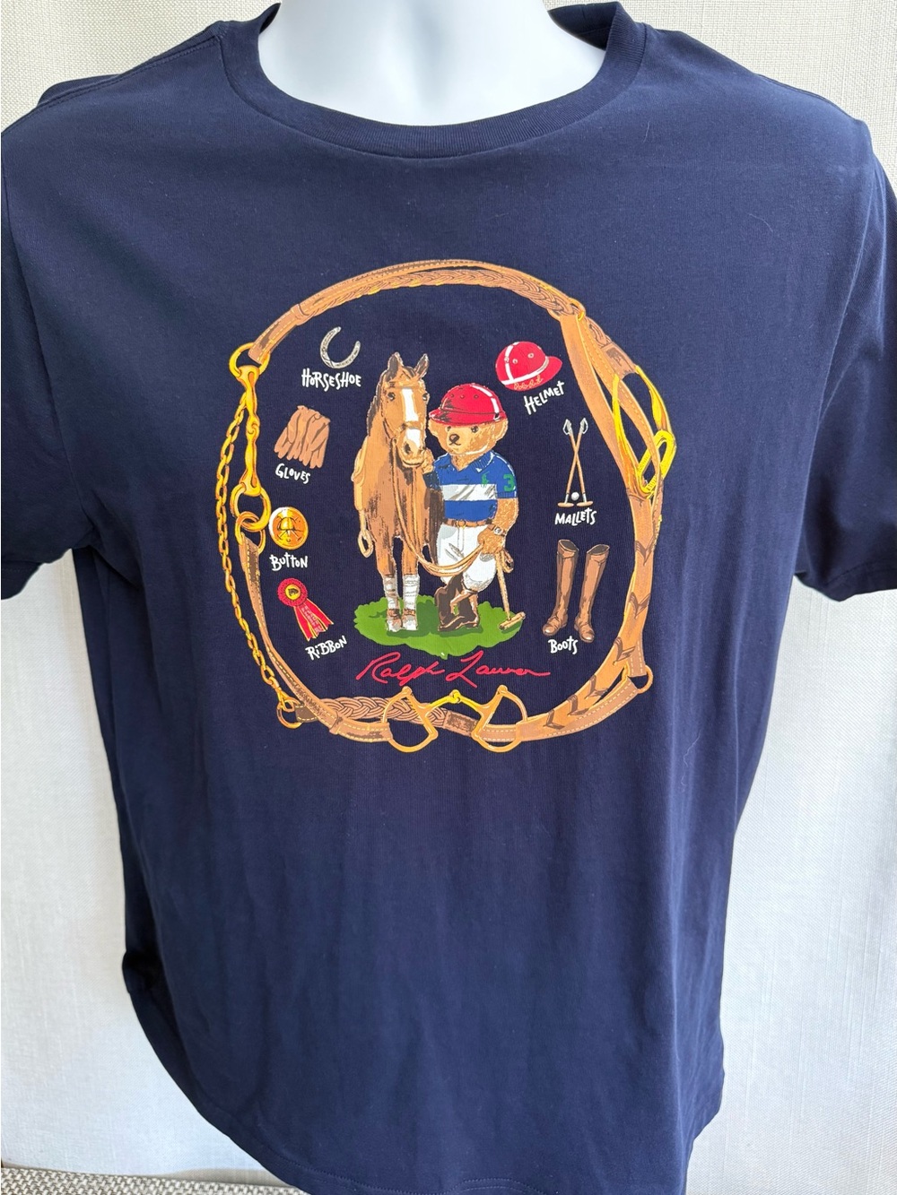 Polo by Ralph Lauren Navy Polo Bear Equestrian Graphic Tee
